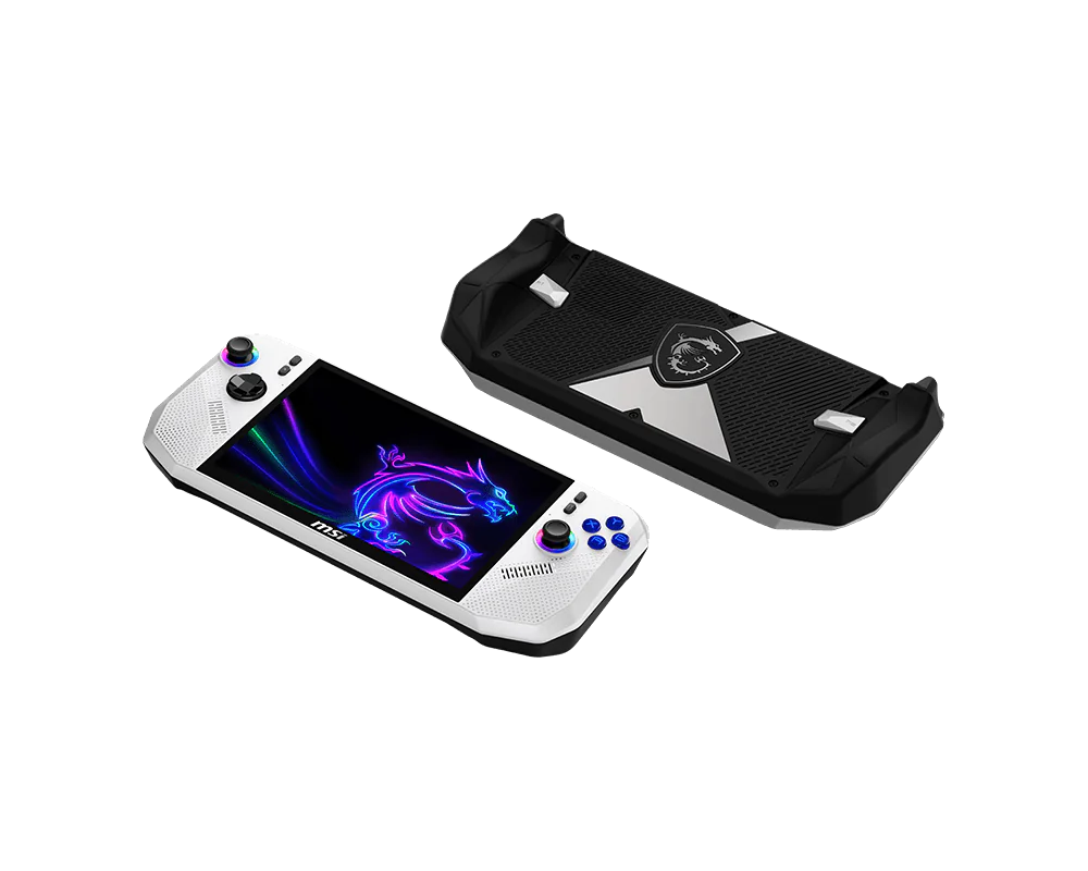 【SAME-DAY DELIVERY】MSI Claw A8 Gaming Handheld – 8″ FHD 120Hz Touchscreen - AMD Ryzen Z2 Extreme - 24GB - 1TB SSD - Polar Tempes
