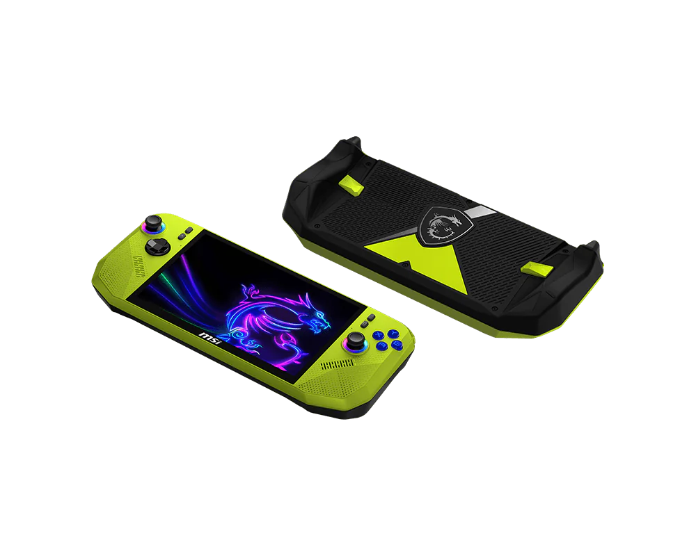 【SAME-DAY DELIVERY】MSI Claw A8 Gaming Handheld – 8″ FHD 120Hz Touchscreen - AMD Ryzen Z2 Extreme - 24GB - 1TB SSD - Neon Green