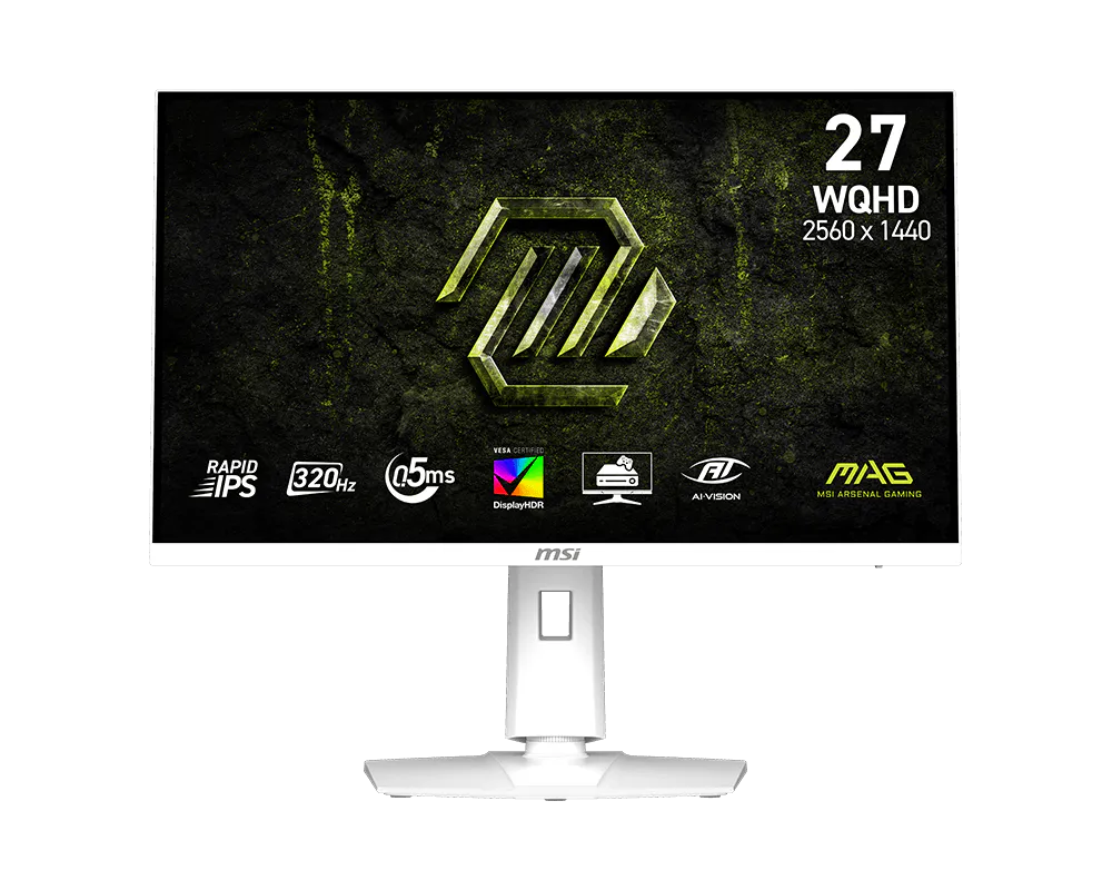 MSI MAG 274QRFW X32 – 27" QHD Rapid IPS 320Hz – 0.5ms – G-SYNC Gaming Monitor