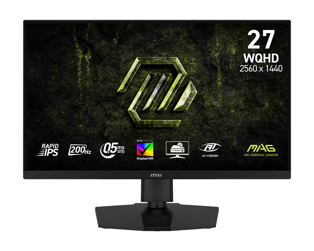 MSI MAG 274QPF E20 – 27" QHD Rapid IPS 200Hz – 0.5ms – HDR400 Gaming Monitor