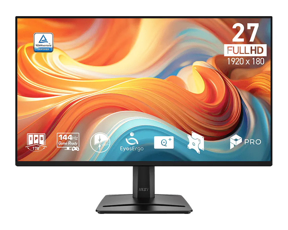 MSI PRO MP275 E14L – 27" FHD IPS 144Hz – 1ms MPRT – FreeSync Business Monitor