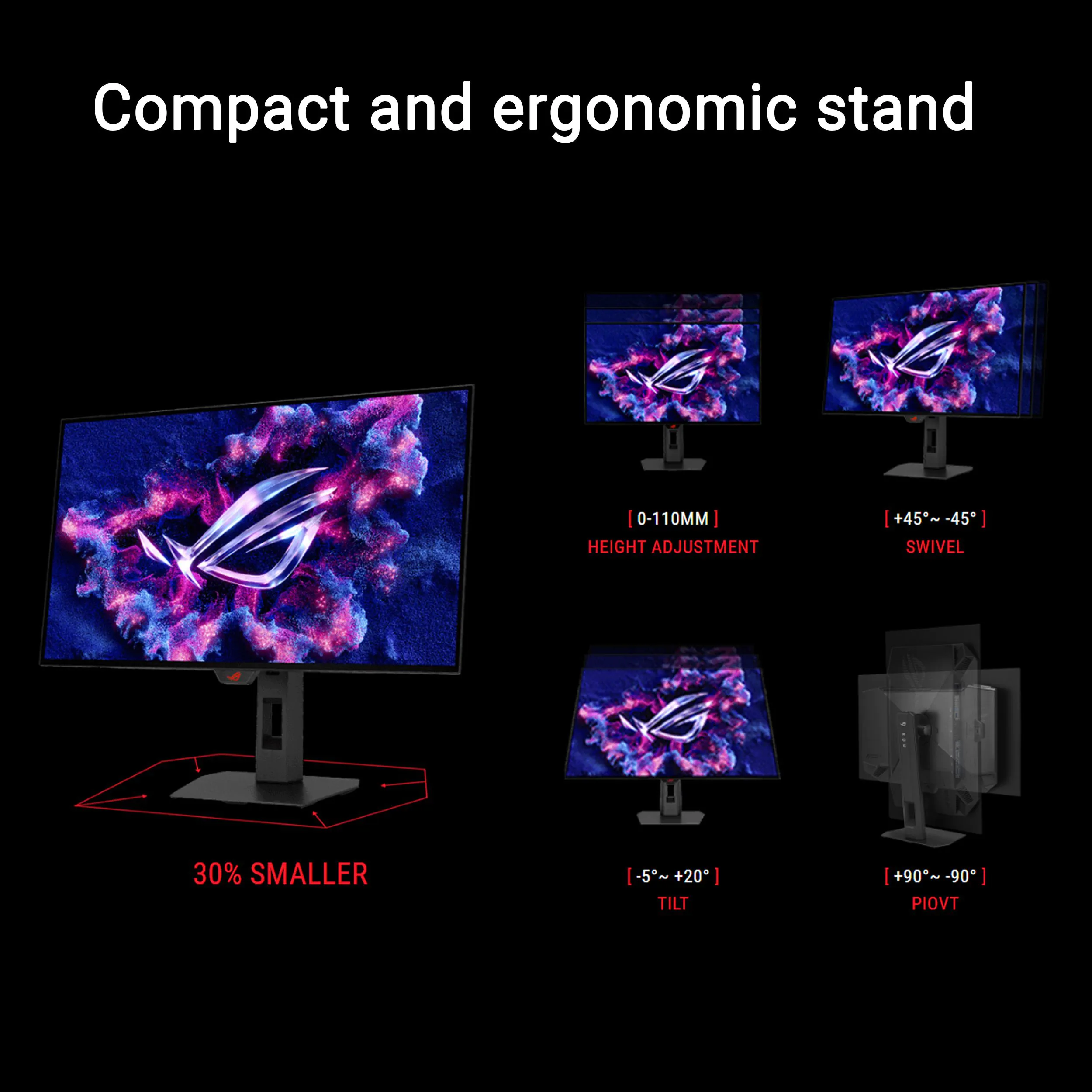 [Express Delivery] ASUS ROG Strix OLED XG27AQWMG – 27" 1440p Glossy Tandem OLED – 280Hz – 0.03ms Gaming Monitor