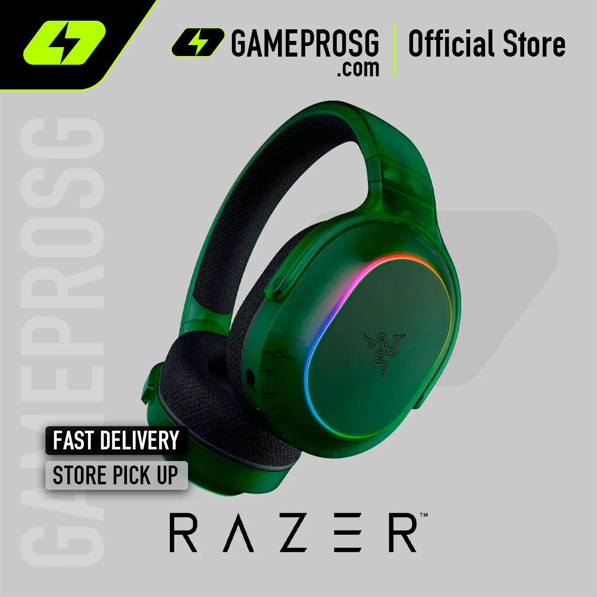 Razer Barracuda X Chroma Phantom Green Edition - Wireless Multi-Platform Gaming and Mobile Headset