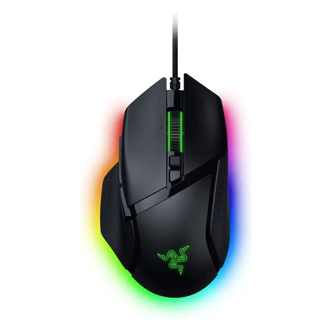 Razer Basilisk V3 35K Wired Ergonomic Gaming Mouse with HyperScroll Tilt Wheel and Chroma RGB Lighting