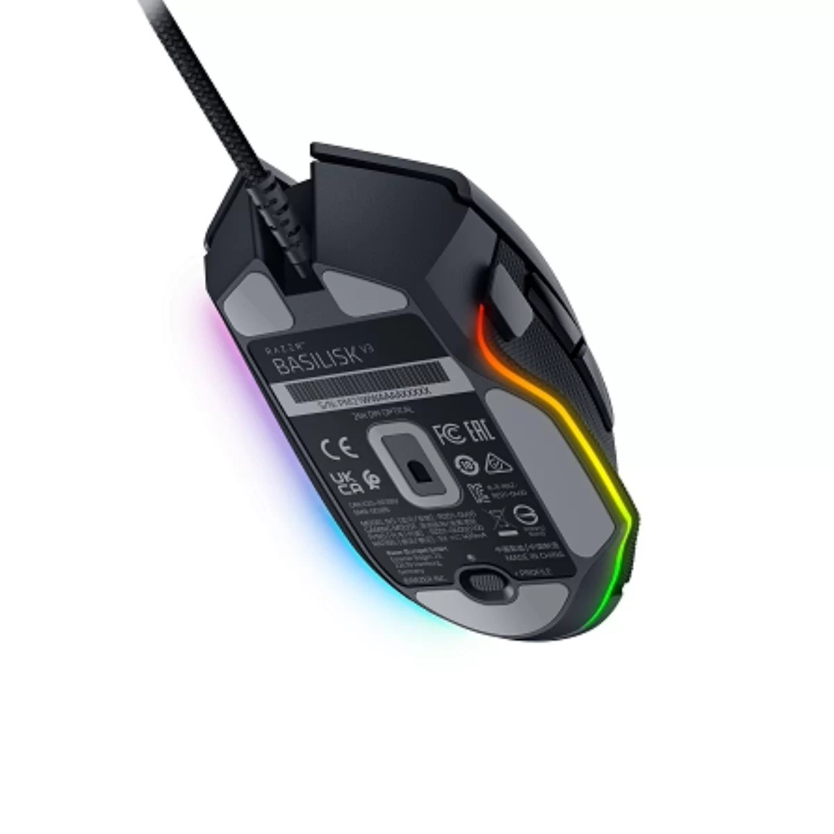 Razer Basilisk V3 Wired Optical Ergonomic Gaming Mouse with Chroma RBG Lighting