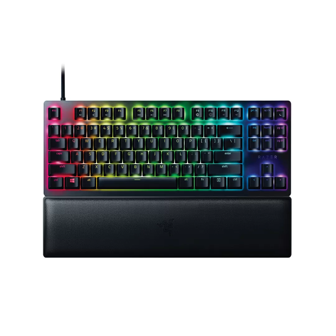 Razer Huntsman V2 TKL Wired Optical Switch Gaming Keyboard with Chroma RGB (Clicky Optical Switch (Purple)