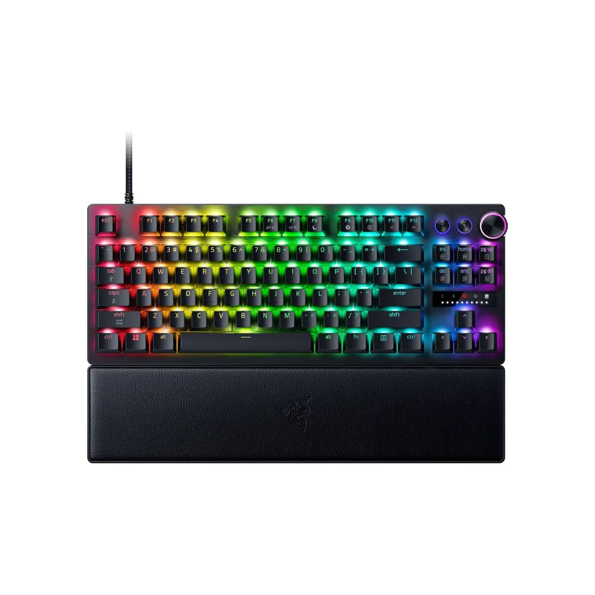 Razer Huntsman V3 Pro Tenkeyless 8KHz – Analog Optical Switches Gen-2 – Rapid Trigger Gaming Keyboard - Black