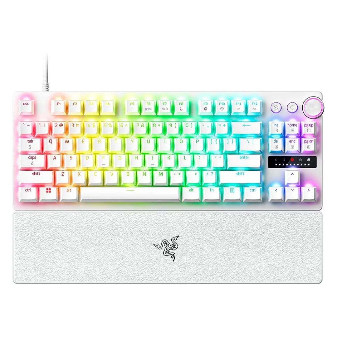 Razer Huntsman V3 Pro Tenkeyless Wired Analog Optical Esports Gaming Keyboard - Available in White or Black