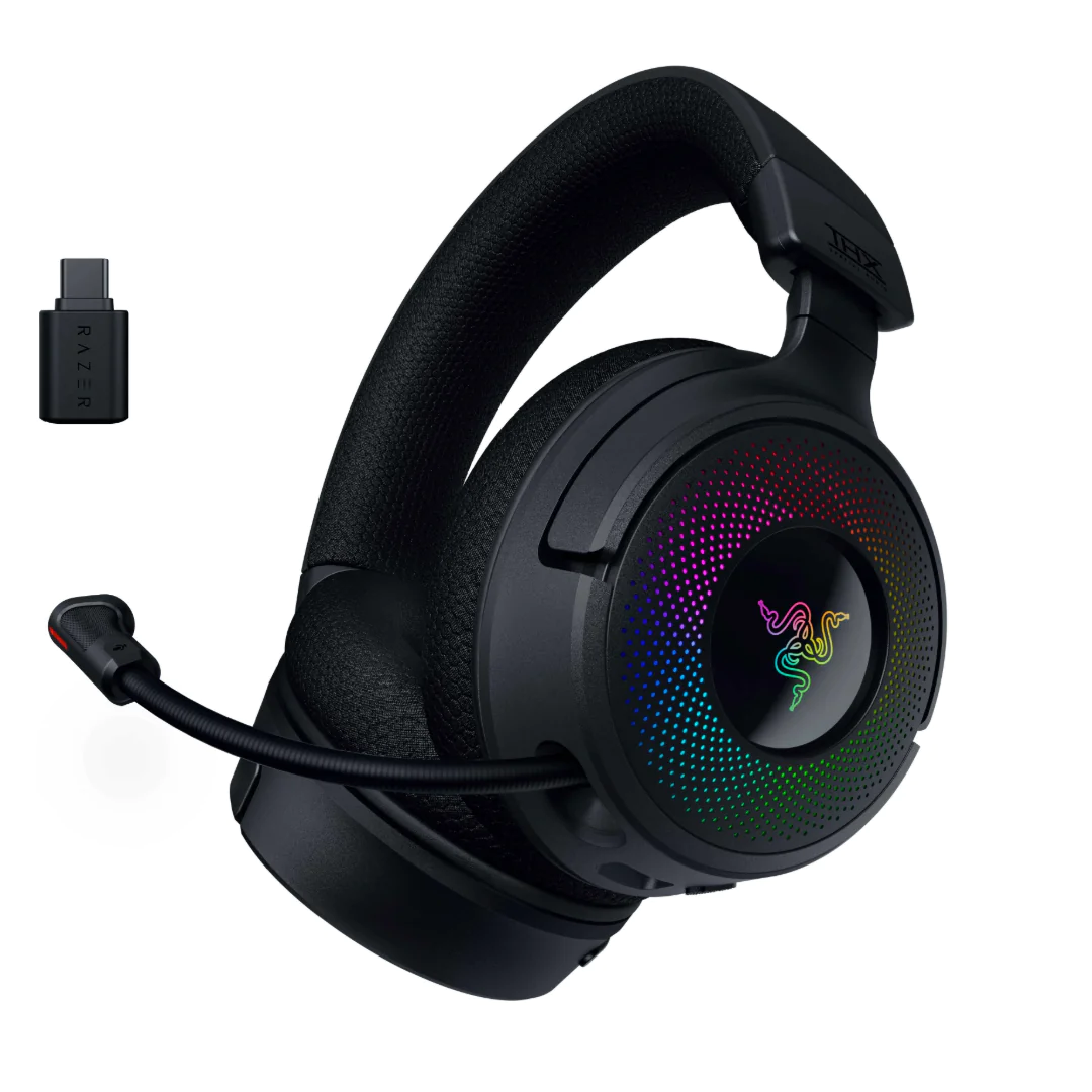 Razer Kraken V4 Wireless Gaming Headset with Chroma RGB – For PC, Mac, PS5, Nintendo Switch, Steam Deck