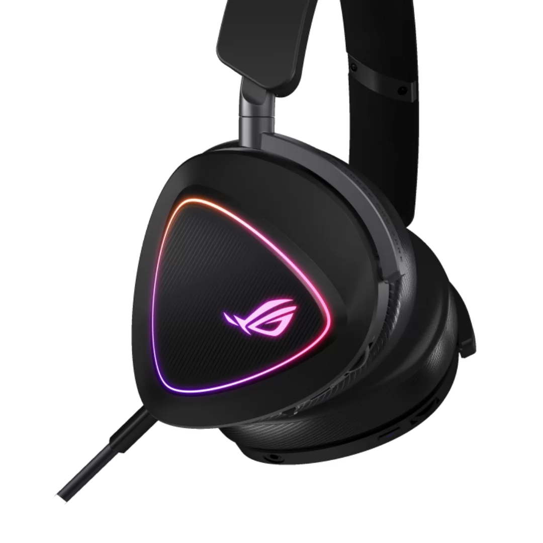 ROG Delta II Wireless Gaming Headset ROG SpeedNova, 50mm drivers, Tri-mode Bluetooth 2.4 GHz, and a wired 3.5 mm