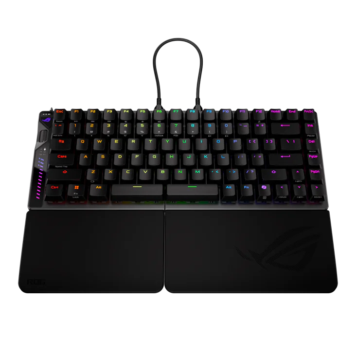 ROG Falcata 75% Wireless ROG HFX V2 Switches Magnetic Hall Effect RGB Ergonomic Gaming Keyboard with Hot-Swappable