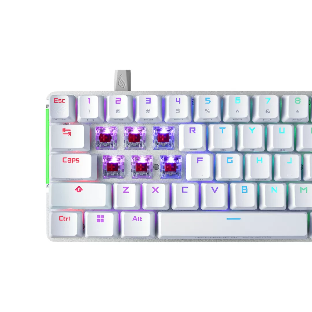 ROG Falchion Ace Wired 65% Mechanical Gaming Keyboard - White Edition / ROG NX Switch