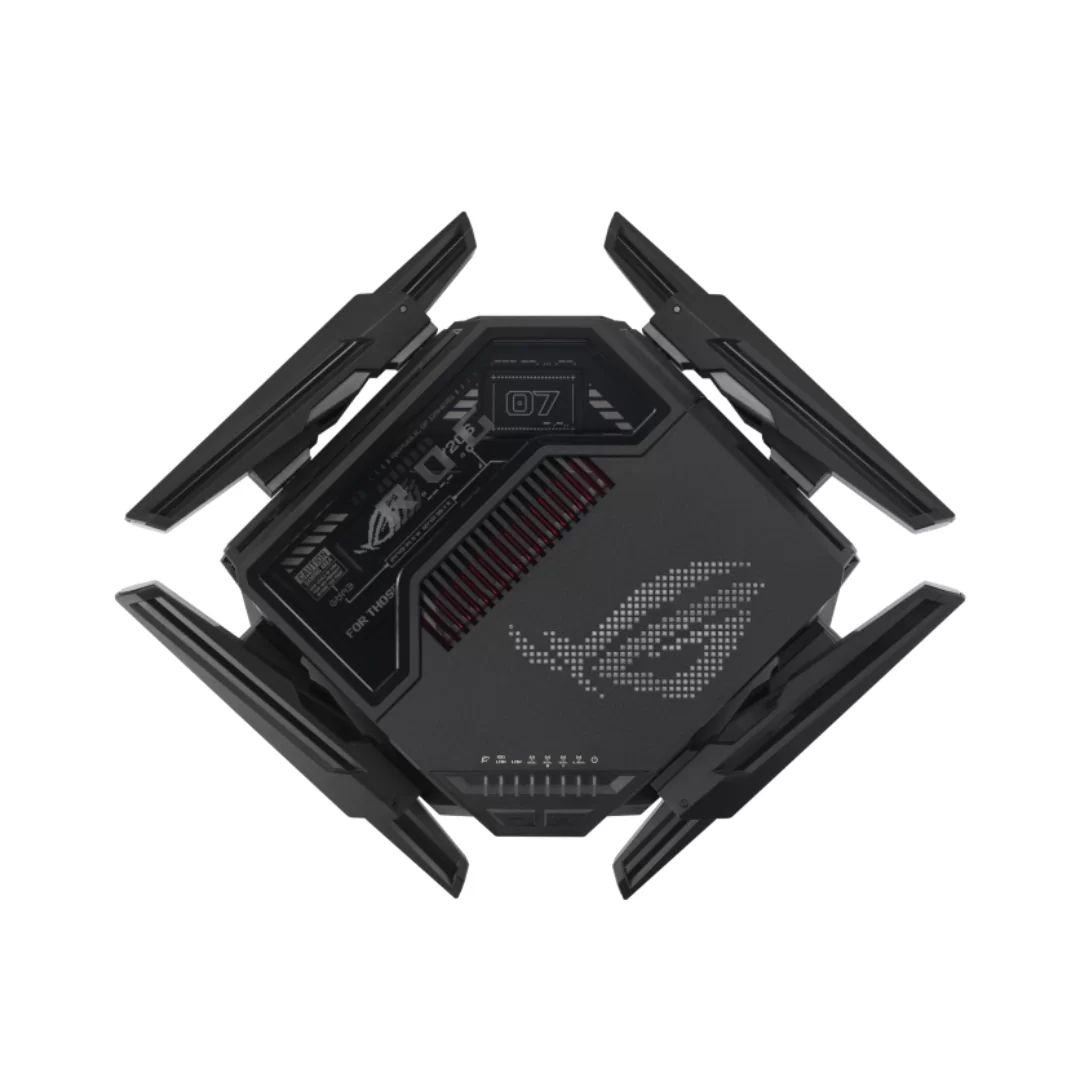 [Same‑Day Delivery] ROG Rapture GT-BE98 Quad-band WiFi 7 (802.11be) Gaming Router / AiMesh support / AiProtectio / 10G ports / VPN