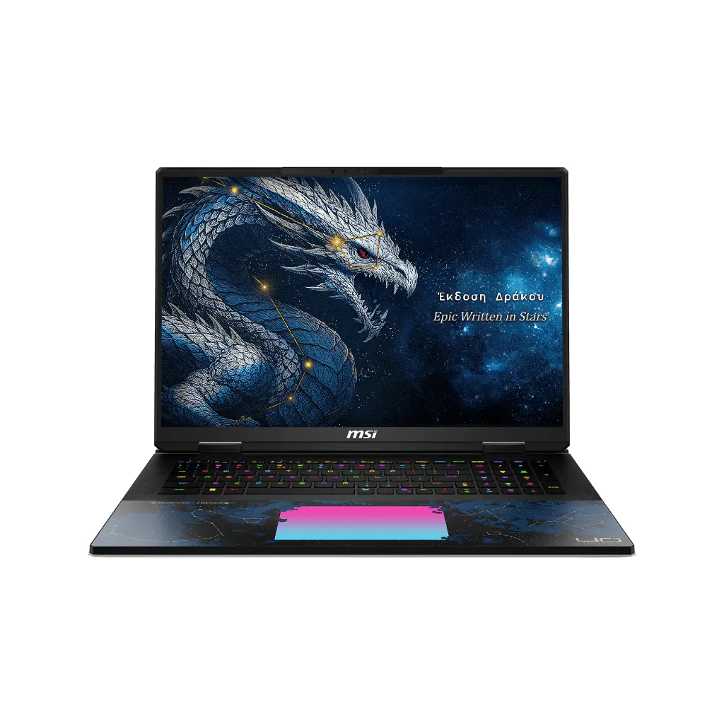 [Same‑Day Delivery] MSI Titan 18 HX Dragon Edition – 18" UHD+ 240Hz Mini LED – Intel Core Ultra 9 – RTX5090 – 96GB RAM – 4TB SSD - AI Laptop