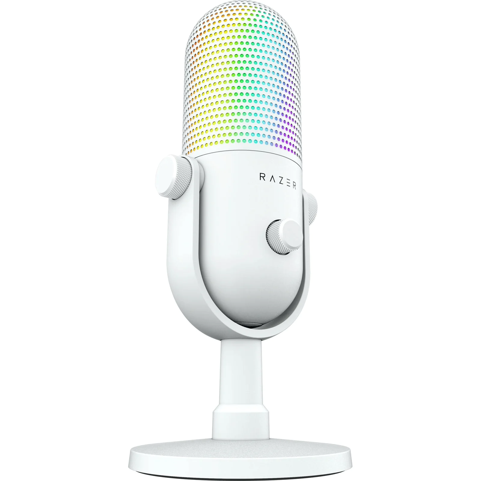 Razer Seiren V3 Chroma – 32-Bit DSP – RGB USB Condenser Microphone - White Edition