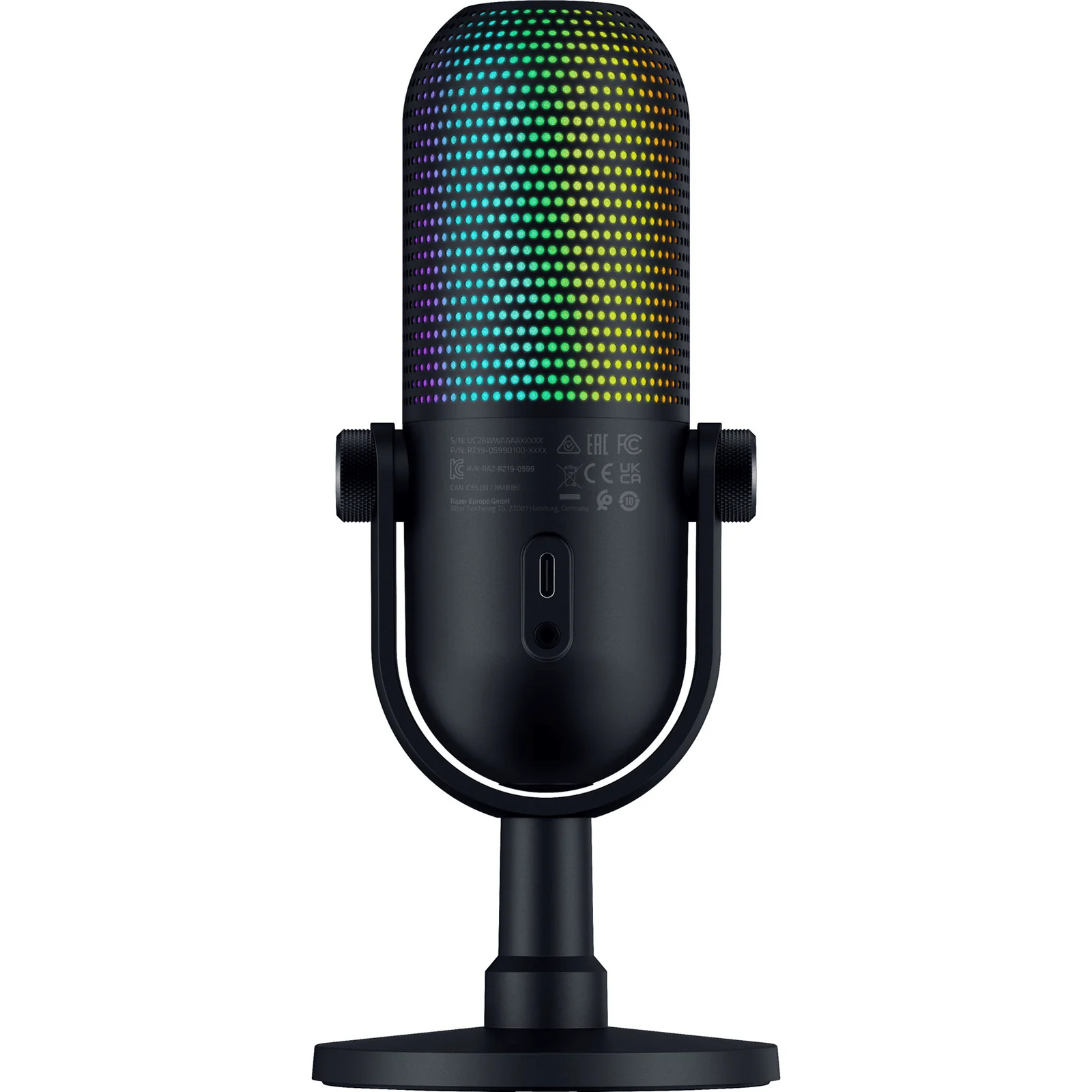 Razer Seiren V3 Chroma – 32-Bit DSP – RGB USB Condenser Microphone - Black Edition