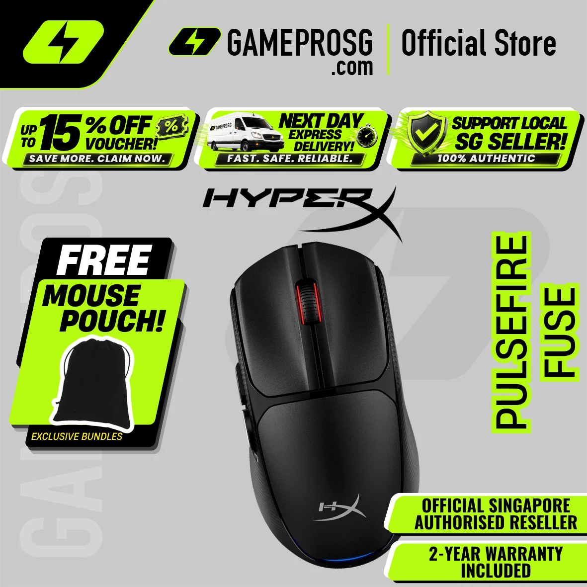 HyperX Pulsefire Fuse Wireless Gaming Mouse
