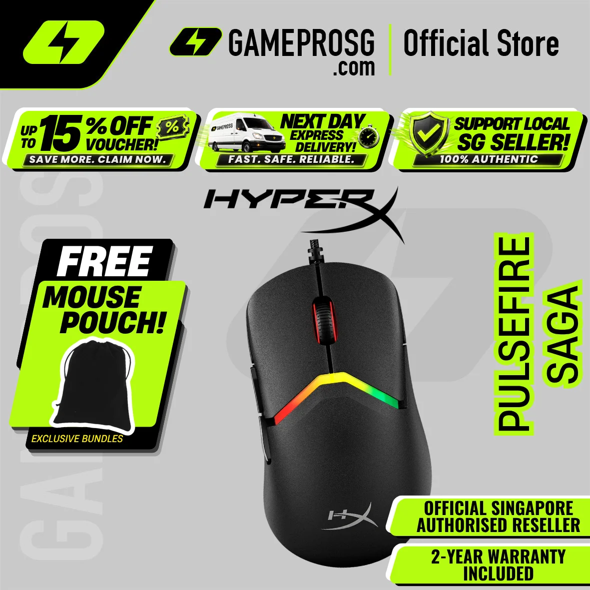HyperX Pulsefire Saga Gaming Mouse