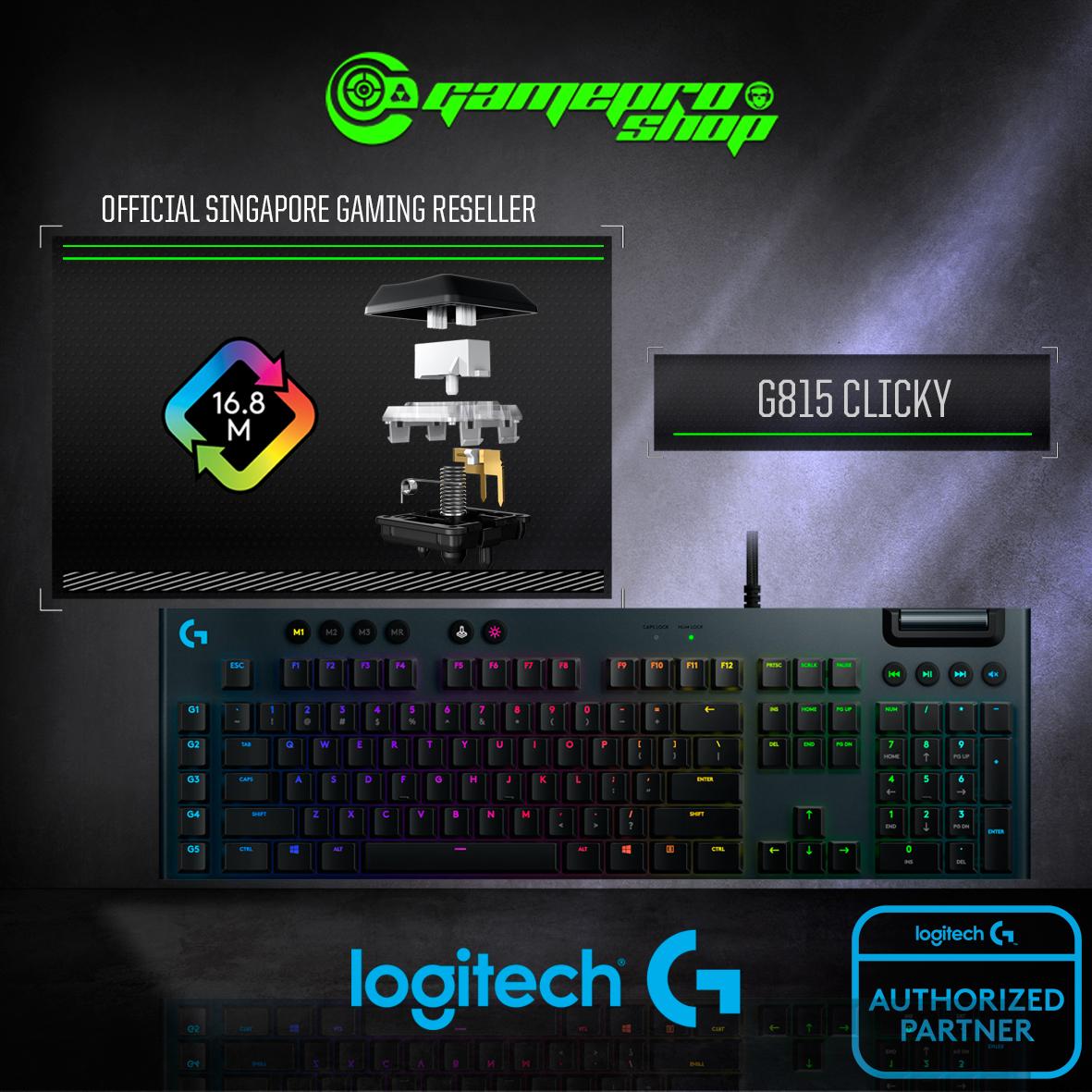 Logitech G815 Lightsync Wired (Clicky / Tactile / Linear) RGB