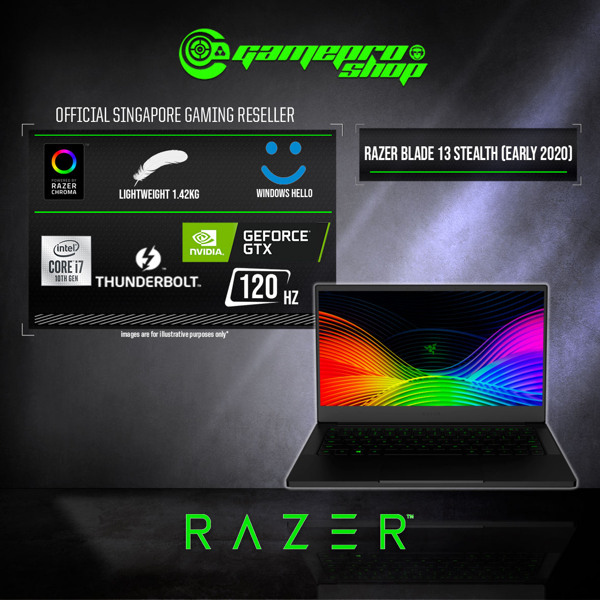 Early Razer Blade Stealth 13 Gaming Laptop 13 3 1hz Fhd Matte I7 1065g7 Gtx1650ti 16gb Ram 512gb Pcie Ssd W10 Rz09 e22 R341 1y Gamepro Shop