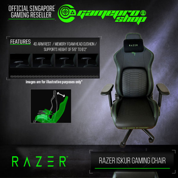 Razer Iskur Gaming Chair With Lumbar Support (3Y) - GamePro Shop