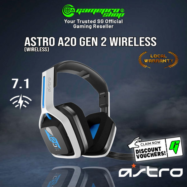 Astro A20 Gen 2 Wireless Headset (Compatible PC/Mac/PS5)- 939-001876 ...