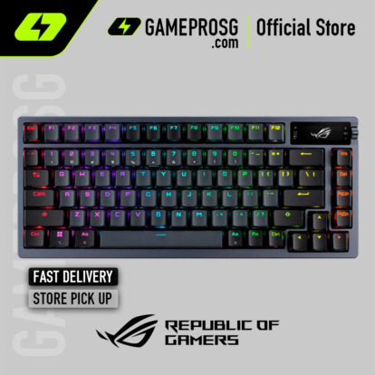 ROG Azoth Wireless 75% Mechanical Hot-Swappable Gaming Keyboard / Gunmetal / ROG NX STORM Switch