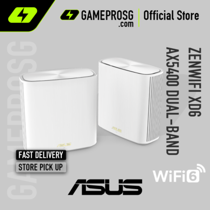 ASUS ZenWiFi XD6 AX54000 Whole Home Mesh WiFi 6 System Mesh Router