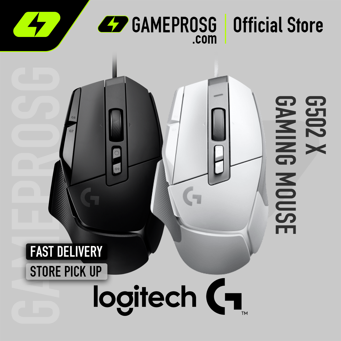 Logitech - G502 X Wired Hyper-fast scroll sold Gaming Mouse with HERO 25K Sensor