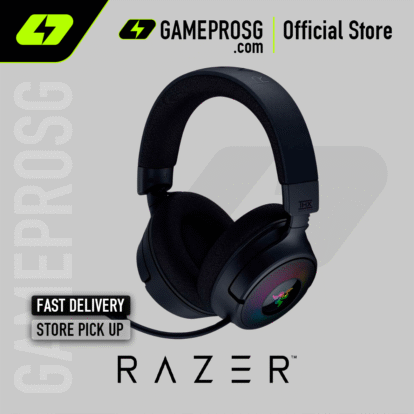 Razer Kraken V4 Wireless Gaming Headset with Chroma RGB – For PC, Mac, PS5, Nintendo Switch, Steam Deck
