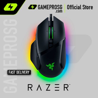 Razer Basilisk V3 Wired Optical Ergonomic Gaming Mouse with Chroma RBG Lighting