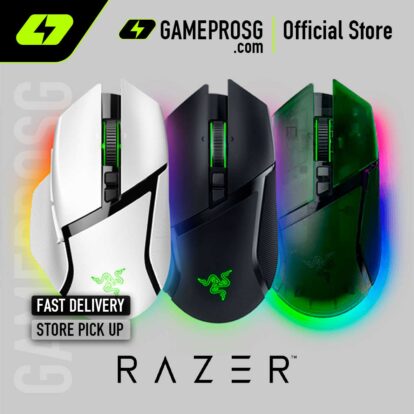 Razer Basilisk V3 Pro 35K Wireless Ergonomic Gaming Mouse with HyperScroll Tilt Wheel & Chroma RGB Lighting