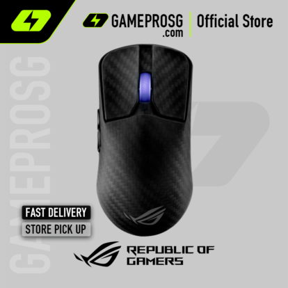 【Pre-Order】ROG Harpe Ace Extreme Wireless Gaming Mouse - 47g Lightweight, Carbon Fiber Build, AimPoint Pro 42K Optical Sensor
