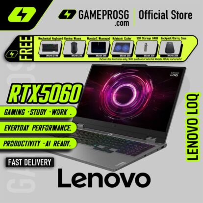 Lenovo LOQ 15 Gaming Laptop — Ryzen Edition — RTX 5060 - 15.6" 144Hz - Ryzen 7 - 16GB - 1TB SSD