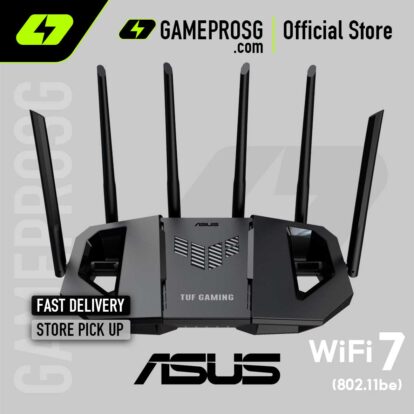 ASUS TUF Gaming BE6500 Dual Band WiFi 7 (802.11be) Extendable Gaming Router - Quad 2.5GbE port, AiMesh, AiProtection Pro