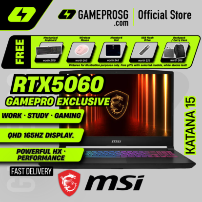 [Exclusive] MSI Katana 15 HX Gaming Laptop — Best Seller — RTX 5060 - 15.6" QHD 165Hz - i7-14700HX - 16GB - 1TB