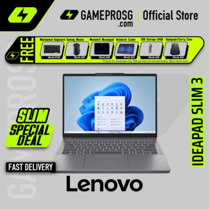 Lenovo Ideapad Slim 3 Business Laptop — Intel Core 7 240H - 16GB RAM - 512GB SSD - 14" WUXGA IPS