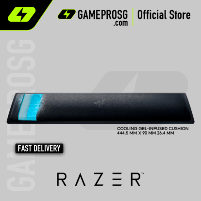Razer Ergonomic Wrist Rest Pro Full-Sized Keyboard Support with Cooling Gel Surface and Memory Foam Cushion