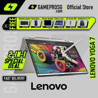 Lenovo Yoga 7 2-in-1 Laptop — Premium Convertible — Ryzen AI 7 - 24GB - 1TB SSD - 14" OLED Touch