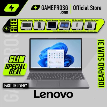 Lenovo IdeaPad Slim 3i Laptop — High Spec Slim — Core 7 240H - 16GB RAM - 512GB SSD - 15.3" FHD