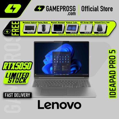Lenovo IdeaPad Pro 5 Business Laptop – RTX 5050 - Intel Core Ultra 7 255H - 16GB RAM - 1TB SSD - 16" 2.8K (2880x1800) OLED Touch