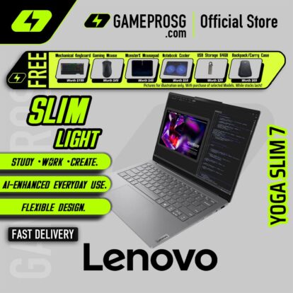 Lenovo Yoga Slim 7 Laptop — Intel Ultra 7 155H - 32GB RAM - 1TB SSD - 14" WUXGA (1920x1200) OLED