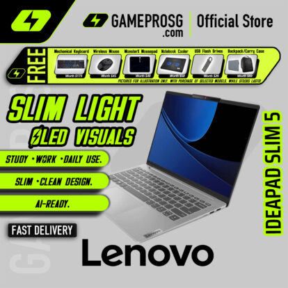 Lenovo IdeaPad Slim 5 Business Laptop – Intel Core 7 240H - 16GB RAM - 1TB SSD  - 14" WUXGA OLED