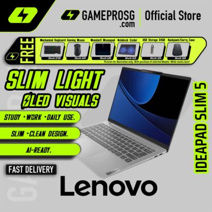 Lenovo IdeaPad Slim 5 Business Laptop – Intel Core 7 240H - 16GB RAM - 1TB SSD  - 14" WUXGA OLED