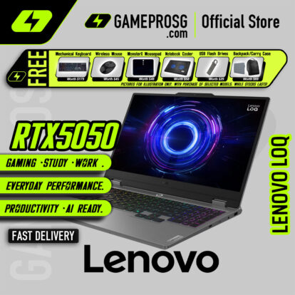 Lenovo LOQ 15 Gaming Laptop — Entry Power — RTX 5050 - 15.6" 144Hz - i7-13700HX - 16GB - 1TB SSD
