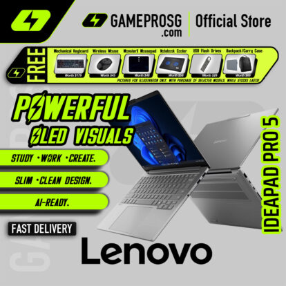 Lenovo IdeaPad Pro 5 Business Laptop — Intel Core Ultra 9 285H - 32GB RAM - 1TB SSD - 14" 2.8K OLED