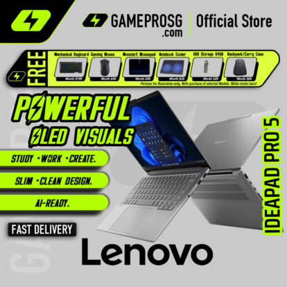 Lenovo IdeaPad Pro 5 Business Laptop — Intel Core Ultra 9 285H - 32GB RAM - 1TB SSD - 14" 2.8K OLED