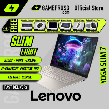 Lenovo Yoga Slim 7 Laptop — Intel Ultra 7 258V - 32GB RAM - 1TB SSD - 14" WUXGA (1920x1200) OLED