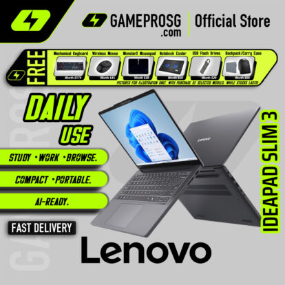 Lenovo IdeaPad Slim 3 Laptop — Powerful Slim — Intel i5-13420H - 16GB RAM - 512GB SSD - 14" FHD