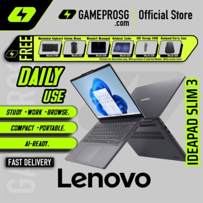 Lenovo IdeaPad Slim 3 Laptop — Powerful Slim — Intel i5-13420H - 16GB RAM - 512GB SSD - 14" FHD